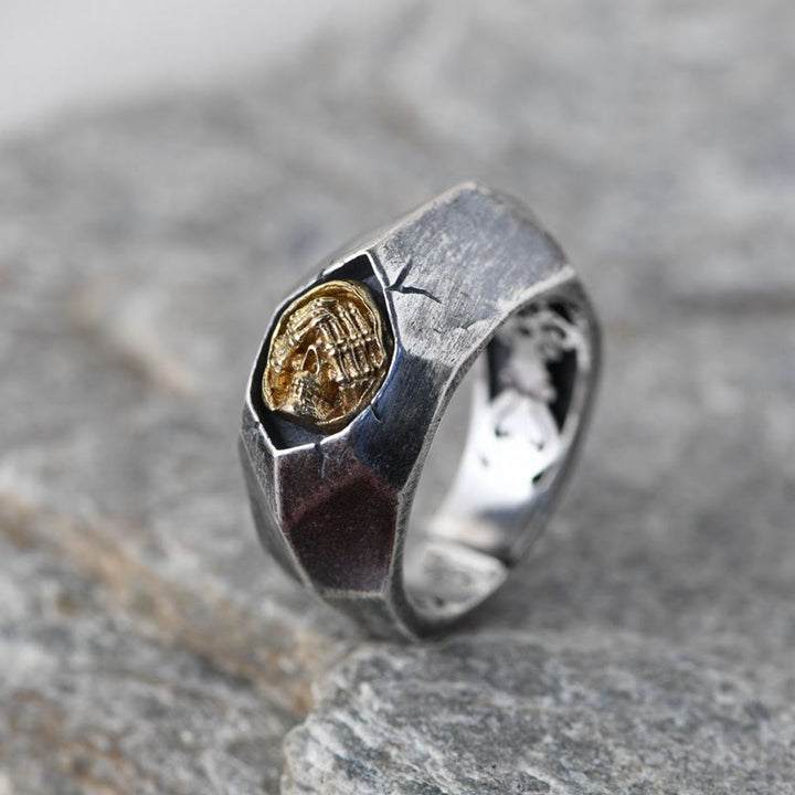 WorldNorse Cover Ears Eyes Mouth Evil Skull Ring - See No Evil - image 2