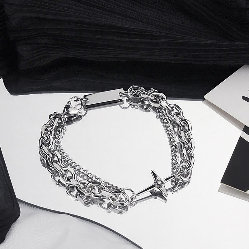 WorldNorse Starlight Charm Cable Chain Curb Chain Bracelet - image 4
