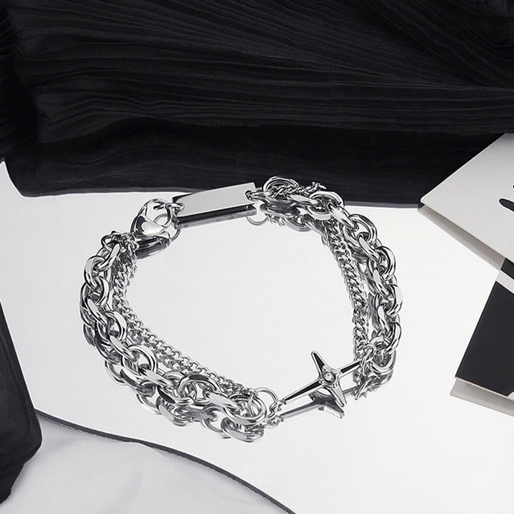 WorldNorse Starlight Charm Cable Chain Curb Chain Bracelet - image 4