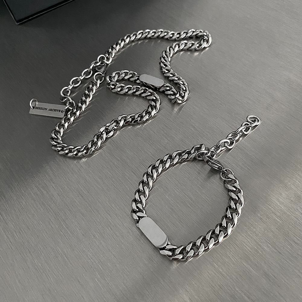 WorldNorse Polished Stainless Steel Cuban Chain Bracelet - image 6