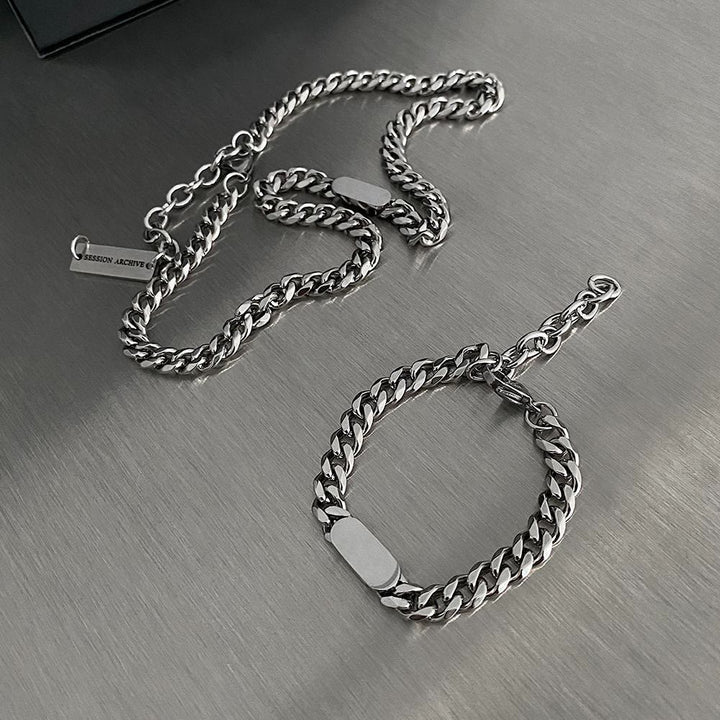 WorldNorse Polished Stainless Steel Cuban Chain Bracelet - image 6