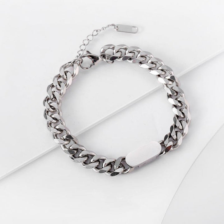WorldNorse Polished Stainless Steel Cuban Chain Bracelet - image 9