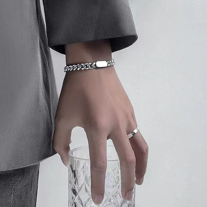 WorldNorse Polished Stainless Steel Cuban Chain Bracelet - image 4