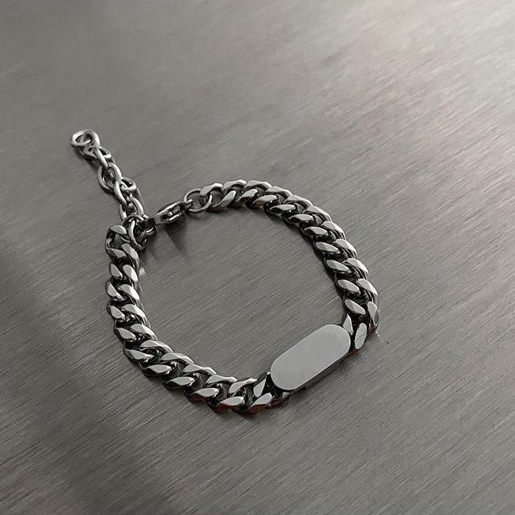 WorldNorse Polished Stainless Steel Cuban Chain Bracelet - image 5