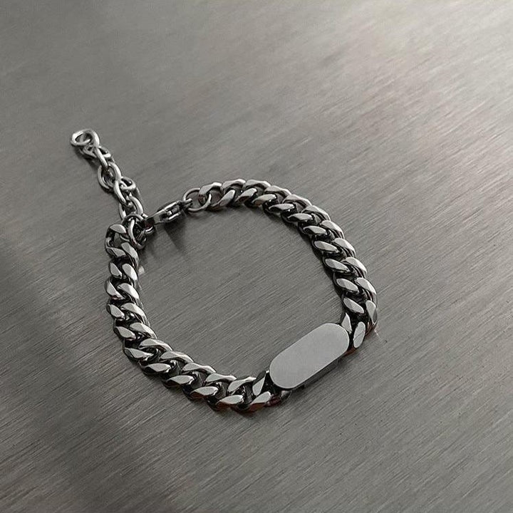 WorldNorse Polished Stainless Steel Cuban Chain Bracelet - image 5
