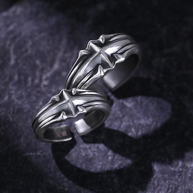 WorldNorse Relief Cross Star Ring - image 6