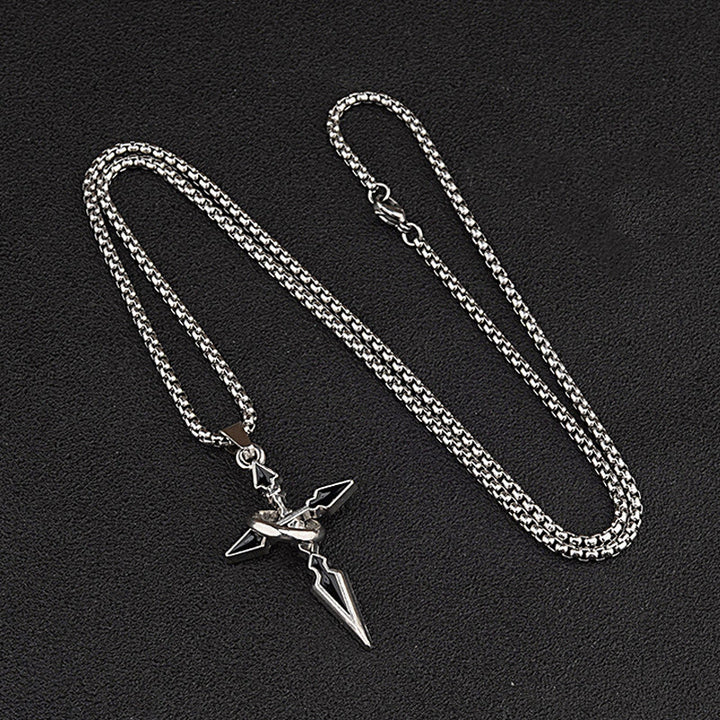 WorldNorse Cross & Ring Halo Pendant Necklace - image 7