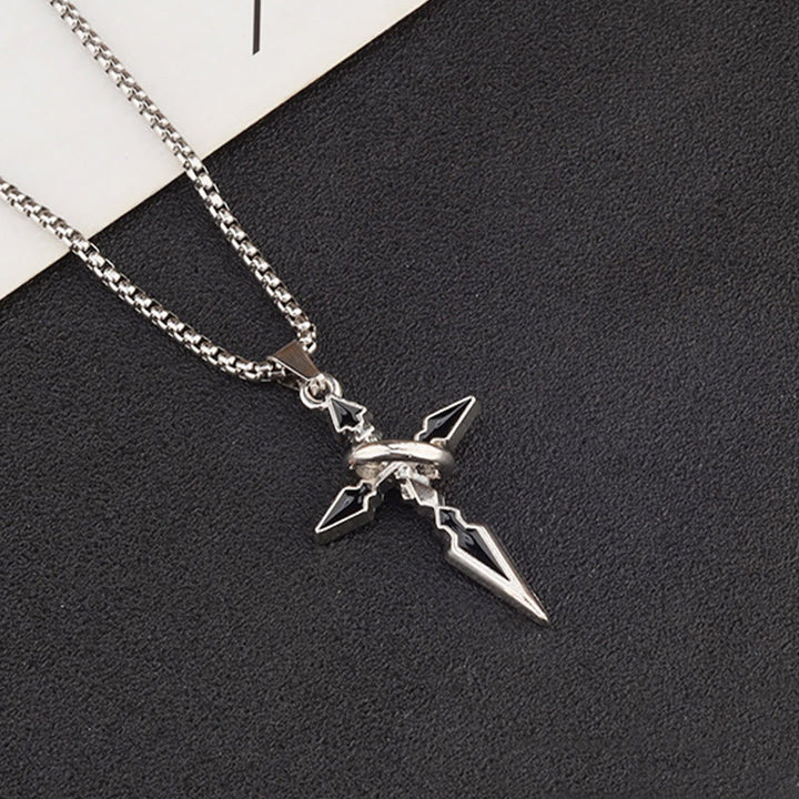 WorldNorse Cross & Ring Halo Pendant Necklace - image 6