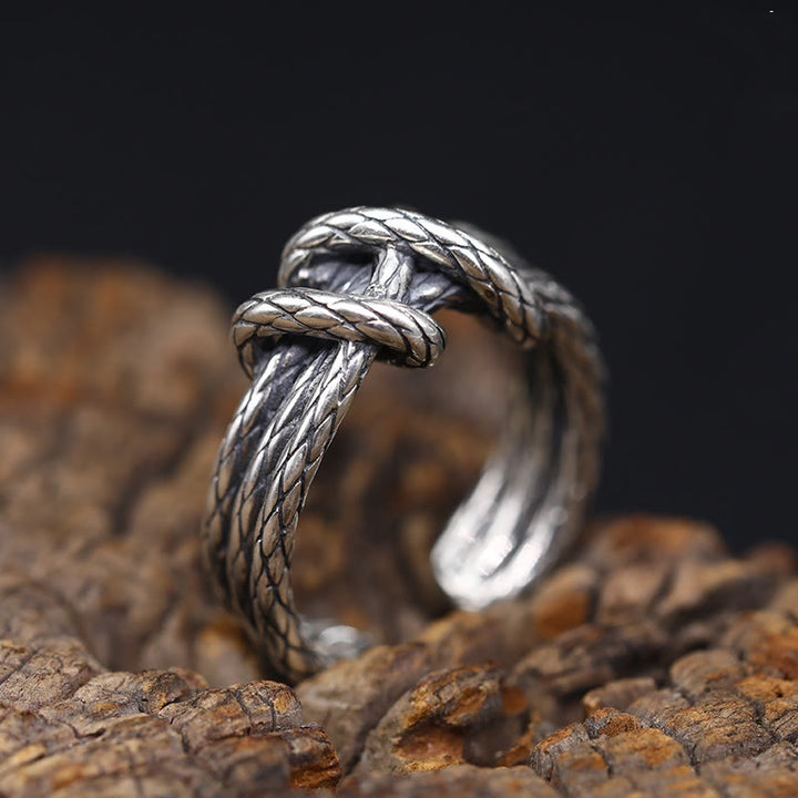 WorldNorse Twist Rope Knot Ring - image 2
