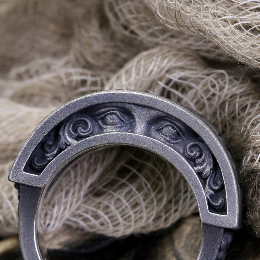 WorldNorse Dark Eye Engraved Ring - image 2