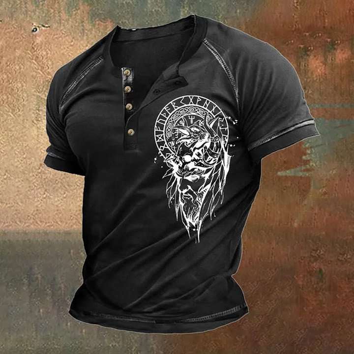 WorldNorse Vintage Contrast Vikings T-Shirt
