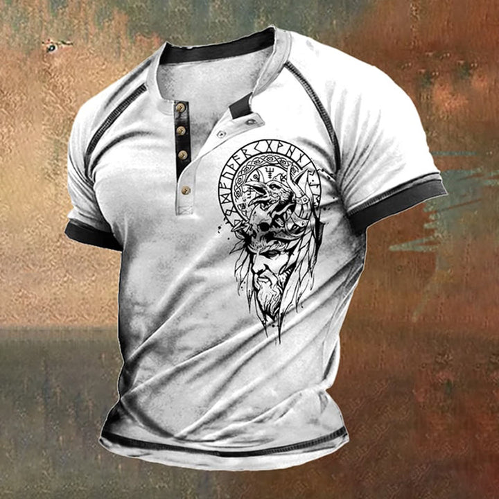 WorldNorse Vintage Contrast Vikings T-Shirt