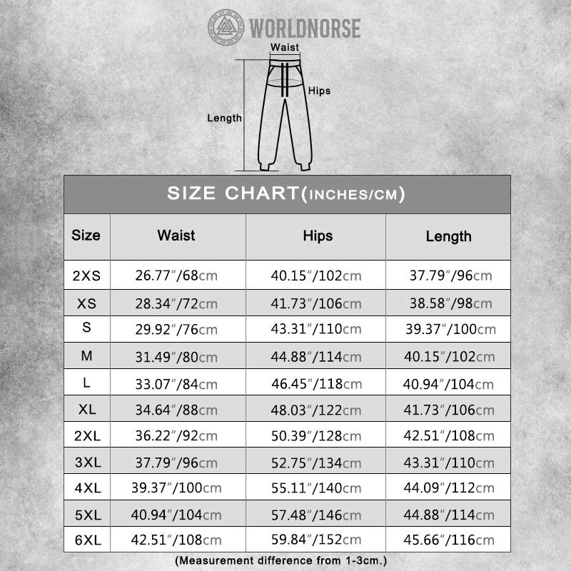 WorldNorse Viking Rune Totem Sweatpants - image 1