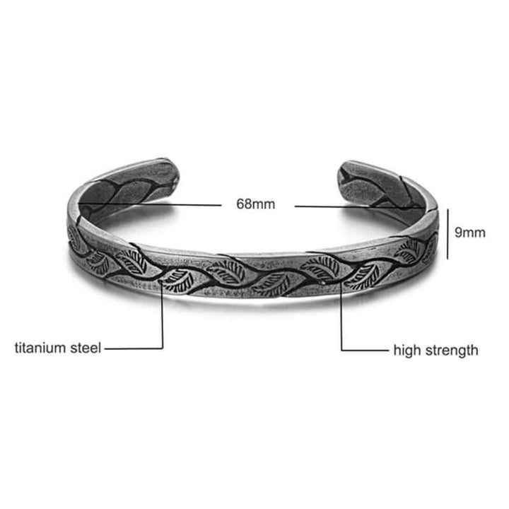 WorldNorse Viking Antique Leaves Arm Bracelet - image 5