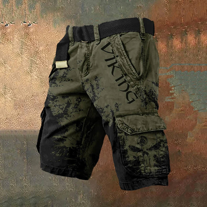 WorldNorse Viking Valknut Cargo Shorts - Green Black - US/UK/AU50，EU60 (5XL) - image 6