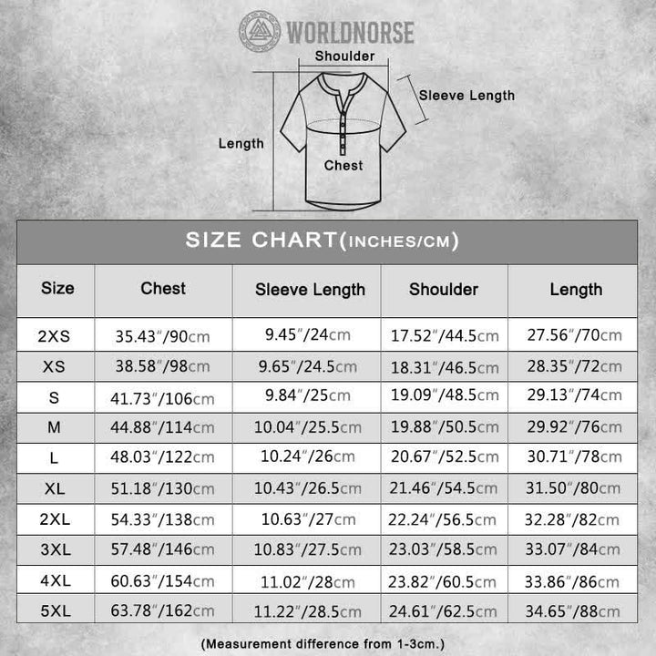 WorldNorse Viking Yggdrasil Vegvisir Norse Dragon Casual Shirt - image 3