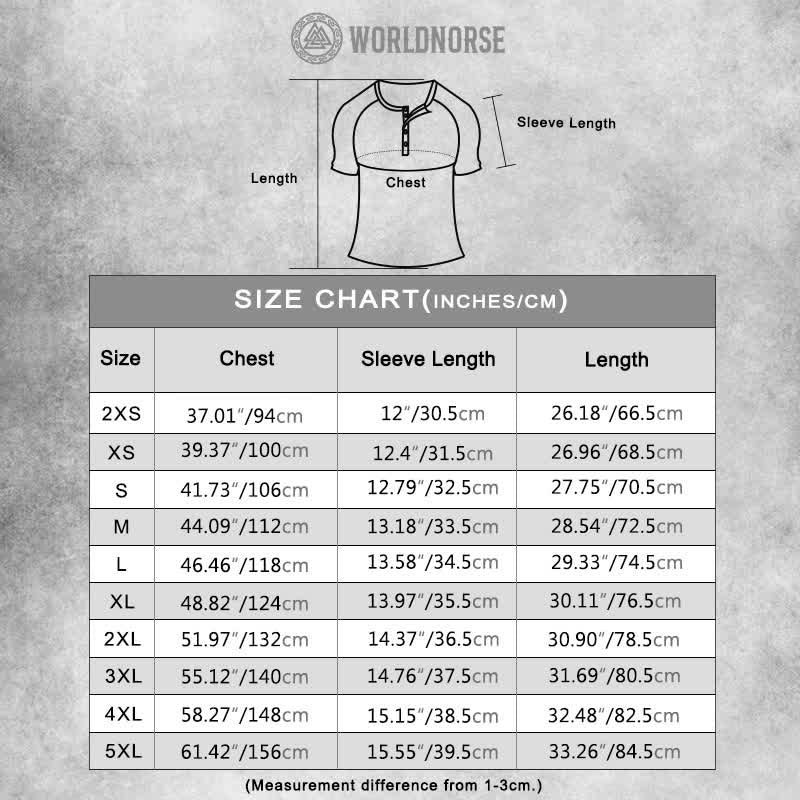 WorldNorse Vintage Contrast Vikings T-Shirt