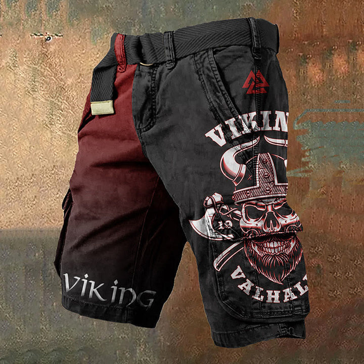 WorldNorse Valhalla Valknut Viking Axe Cargo Shorts - US/UK/AU50，EU60 (5XL) - image 1