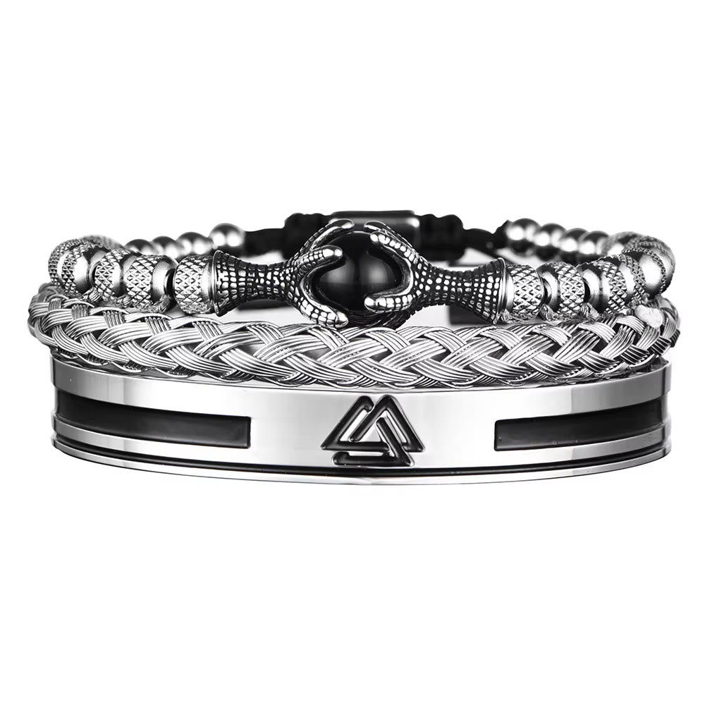 WorldNorse Viking Valknut Warrior Bracelet - Claw Set B - image 6