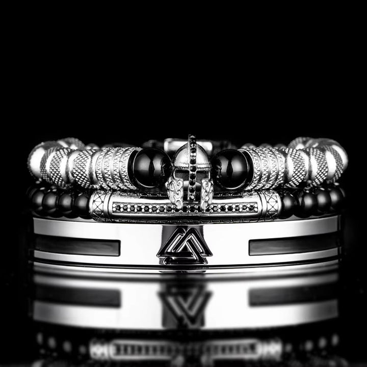 WorldNorse Viking Valknut Warrior Bracelet - Warrior Set A - image 0