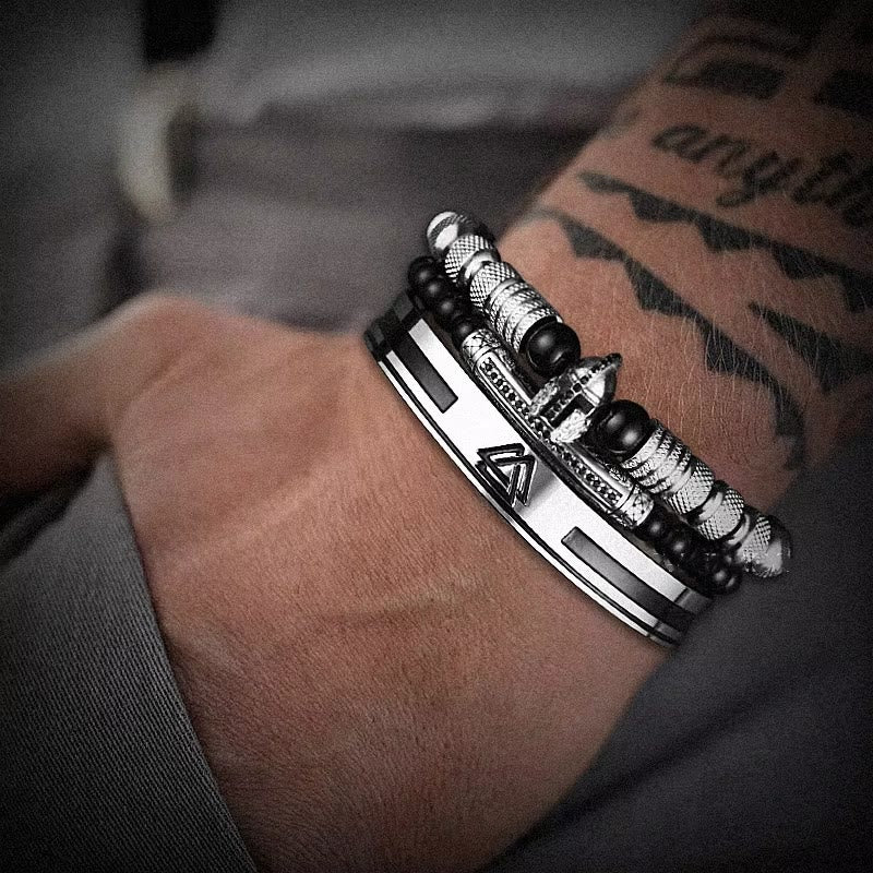WorldNorse Viking Valknut Warrior Bracelet - image 1