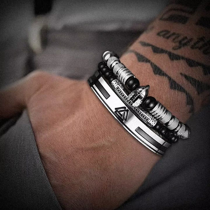 WorldNorse Viking Valknut Warrior Bracelet - image 1