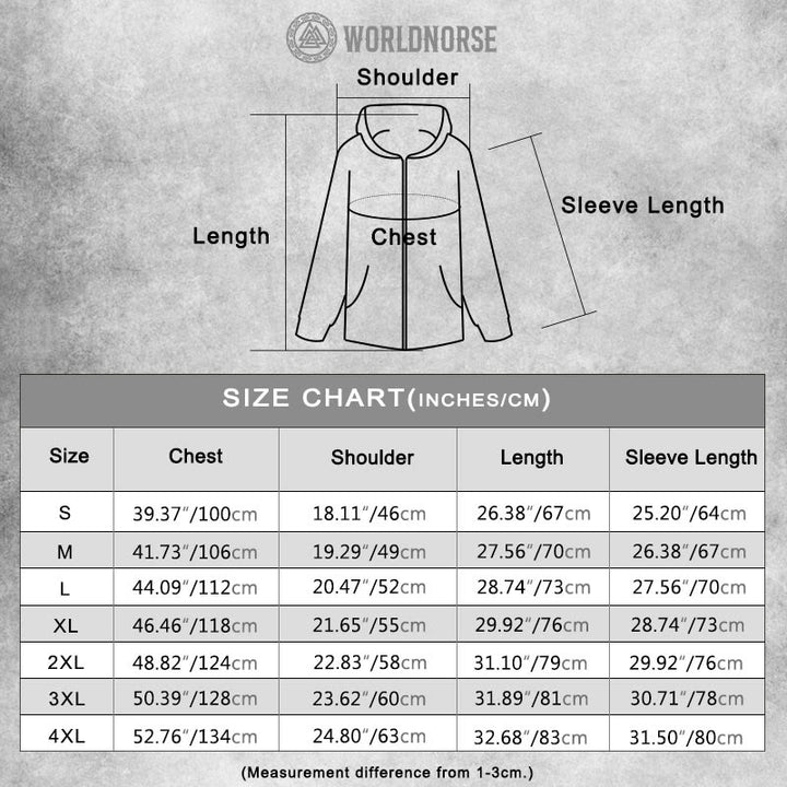 WorldNorse Vegvisir Totem Art Hooded Jacket