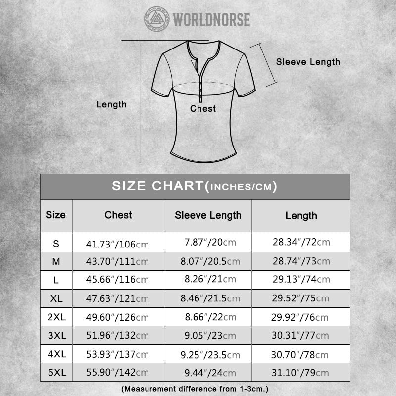 WorldNorse Vintage Vegvisir Print T-Shirt