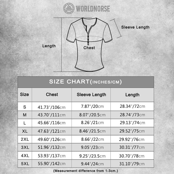 WorldNorse Vintage Vegvisir Print T-Shirt