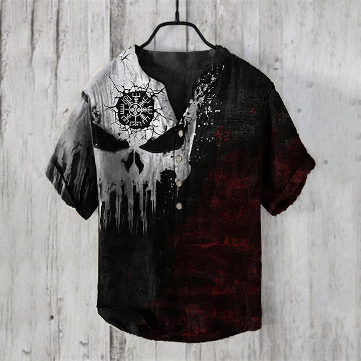 WorldNorse Viking Vegvisir Casual Shirt - US/UK/AU50，EU60 (5XL) - image 1