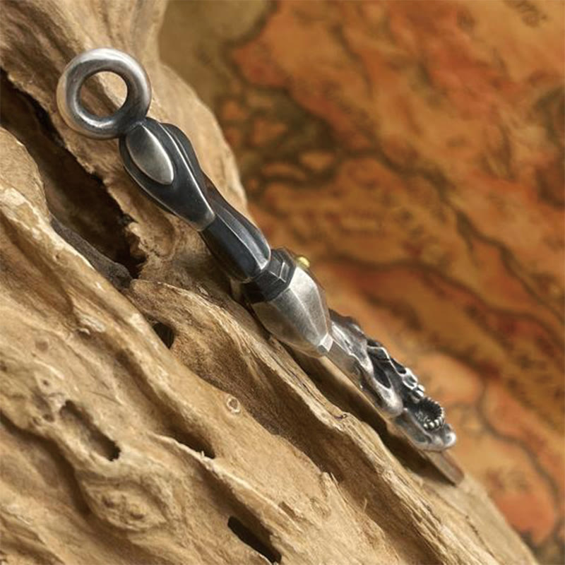 WorldNorse Skull Blade Dagger Necklace - image 5