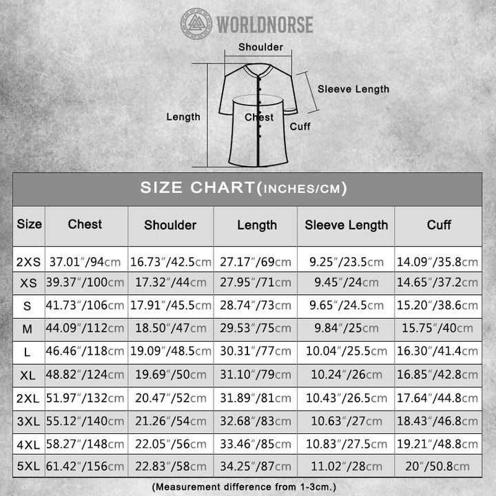 WorldNorse Valknut Helm of Awe Short Sleeve Shirt
