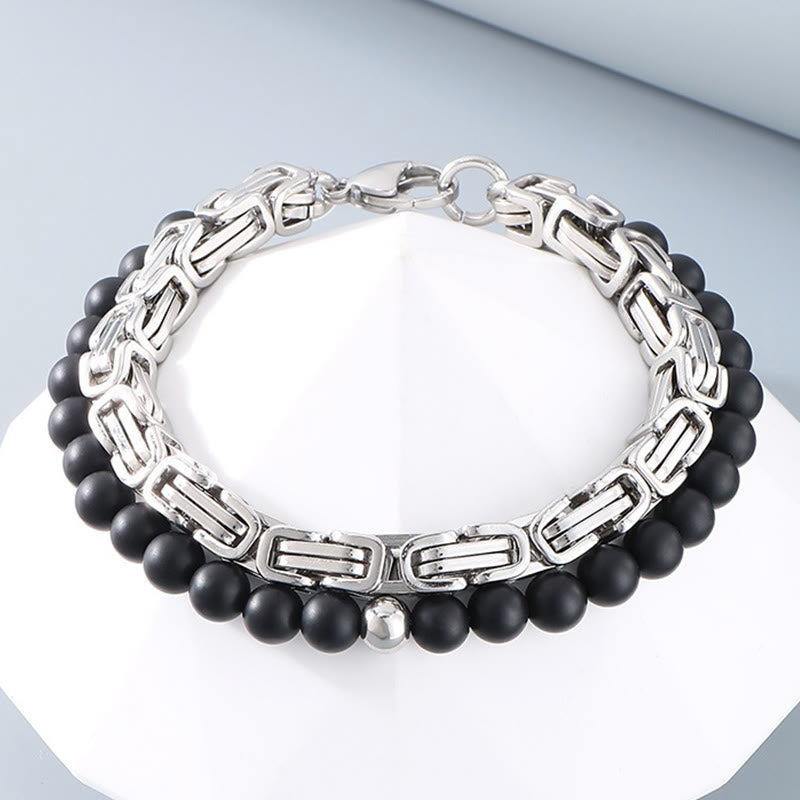 WorldNorse Vintage Emperor Chain Stainless Steel Bracelet - Silver - image 1