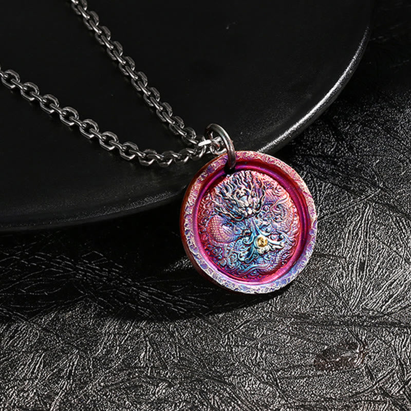 WorldNorse Dragon Coil Yggdrasil Necklace