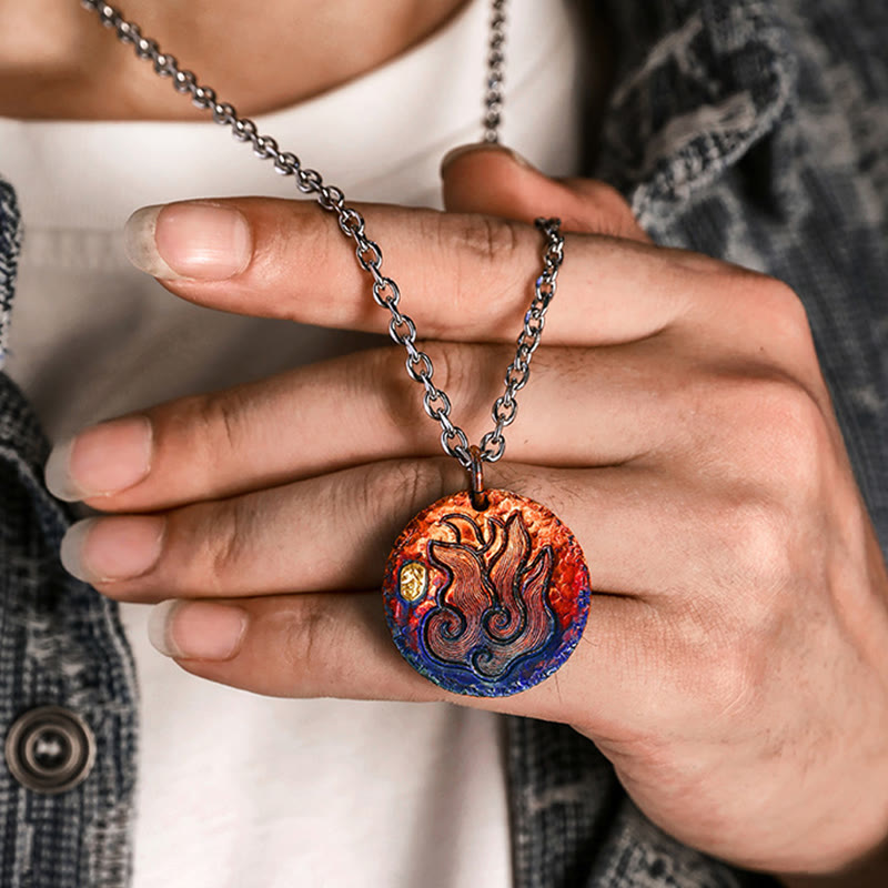 WorldNorse Fiery Flame Bright Necklace