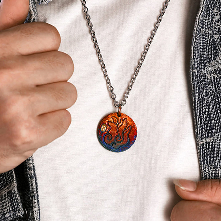 WorldNorse Fiery Flame Bright Necklace