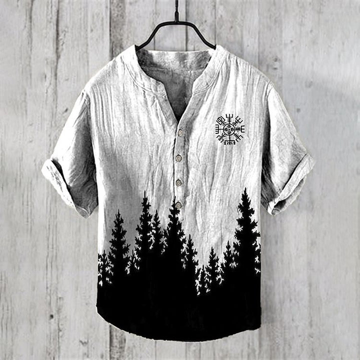 WorldNorse Vegvisir Forest Casual Shirt - US/UK/AU50，EU60 (5XL) - image 1
