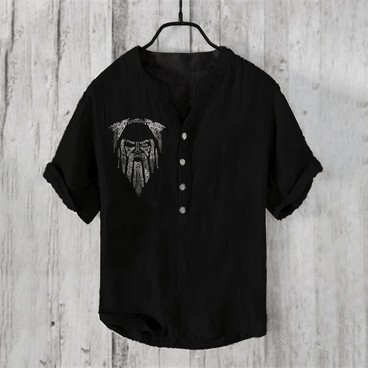 WorldNorse Viking Ragnar Lothbrok Warrior Casual Shirt - US/UK/AU50，EU60 (5XL) - image 0