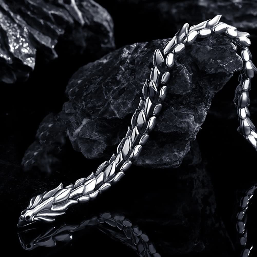 WorldNorse 925 Sterling Silver Protection Force Dragon Bracelet - image 14