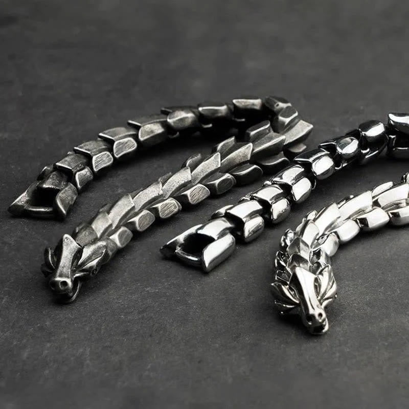 WorldNorse Handcrafted 925 Silver Protection Force Dragon Bracelet - image 10