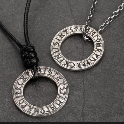 WorldNorse Handcrafted 925 Silver Runes Necklace - image 4