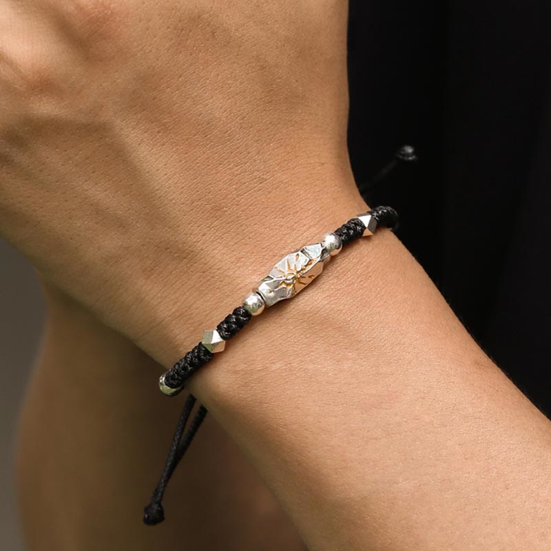 WorldNorse Handcrafted 925 Silver Wish Emblem Hammered Bracelet - image 3
