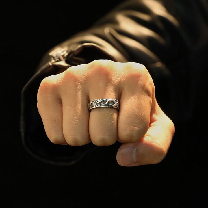 WorldNorse Handcrafted 925 Silver Retro Snake Ring - image 3