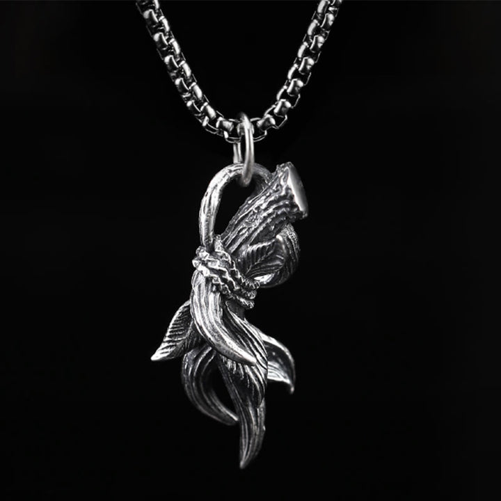 WorldNorse 925 Sterling Silver Deer Horns Necklace - image 9