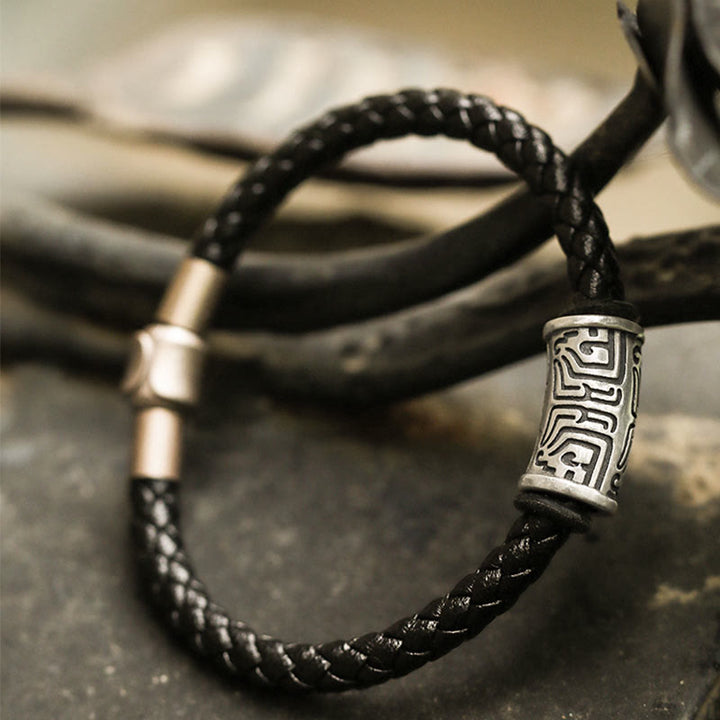 WorldNorse 925 Sterling Silver Taotie Bracelet - image 4