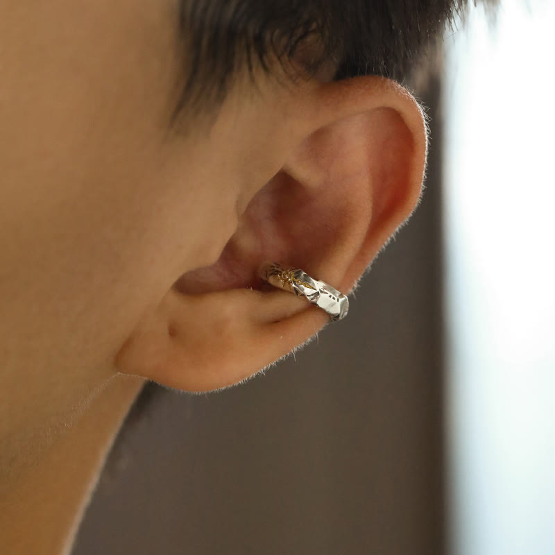 WorldNorse 925 Sterling Silver Wish Emblem Hammered Earrings - image 5