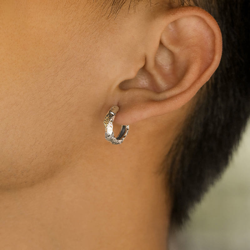 WorldNorse 925 Sterling Silver Wish Emblem Hammered Earrings - image 10