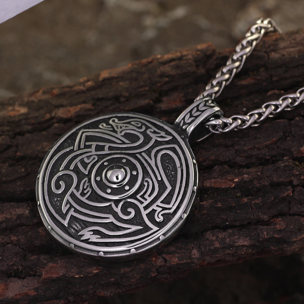 WorldNorse Vintage Style Norse Dragon Necklace - image 1
