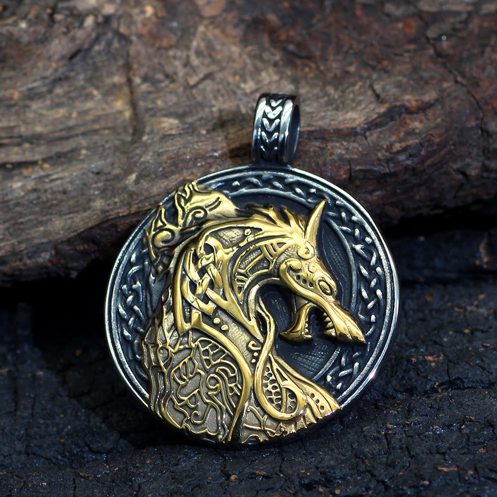 WorldNorse Jormungandr Celtic Knot Necklace
