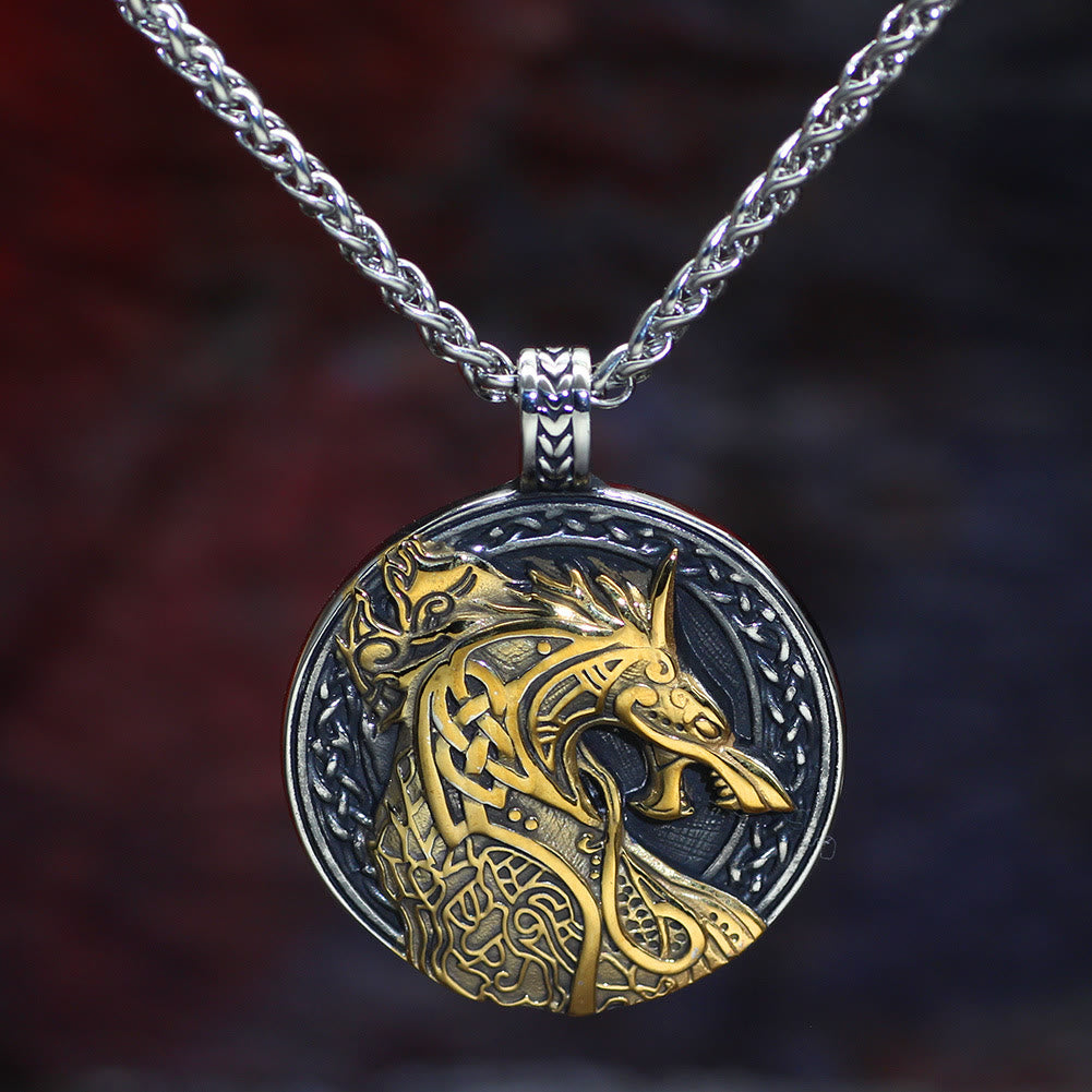 WorldNorse Jormungandr Celtic Knot Necklace